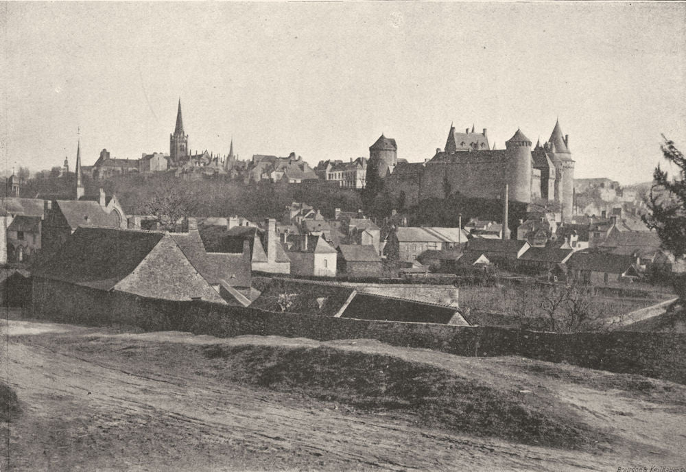 ILLE- ET- VILAINE. Vitre. Générale 1895 old antique vintage print picture